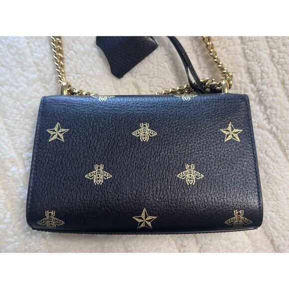 GUCCI 432182 Crossbody bag Pochette PADLOCK BEE Chain Shoulder Bag Authentic - Picture 2 of 16